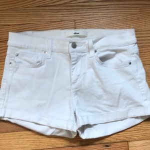 Else white denim shorts